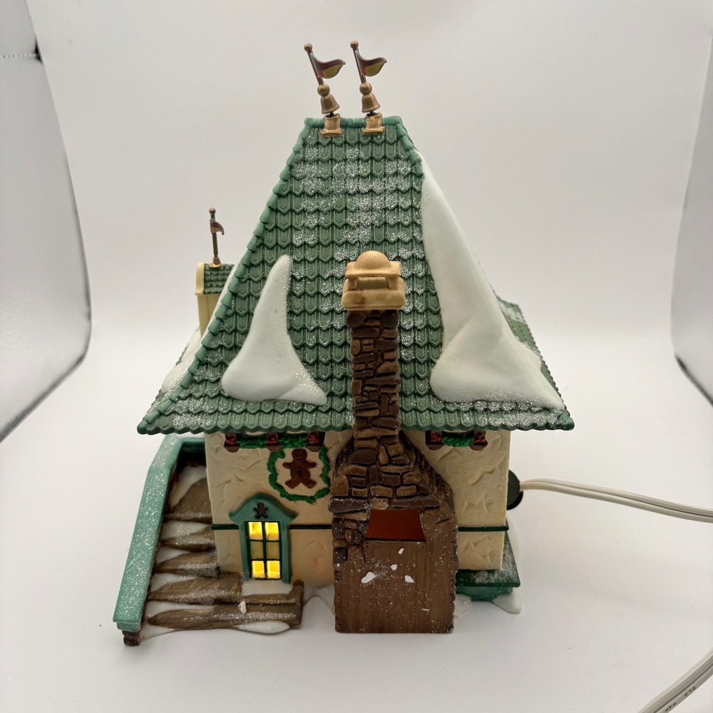 Department 56 North Pole Series Elsie's Gingerbread Shop 56398 Needs Smoke - Picture 3 of 8
